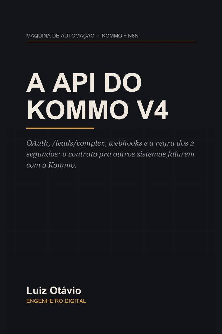 Capa do livro A API do Kommo v4 na Pratica