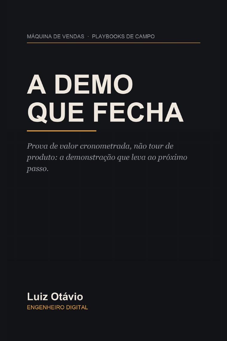 Capa do livro A Demo que Fecha