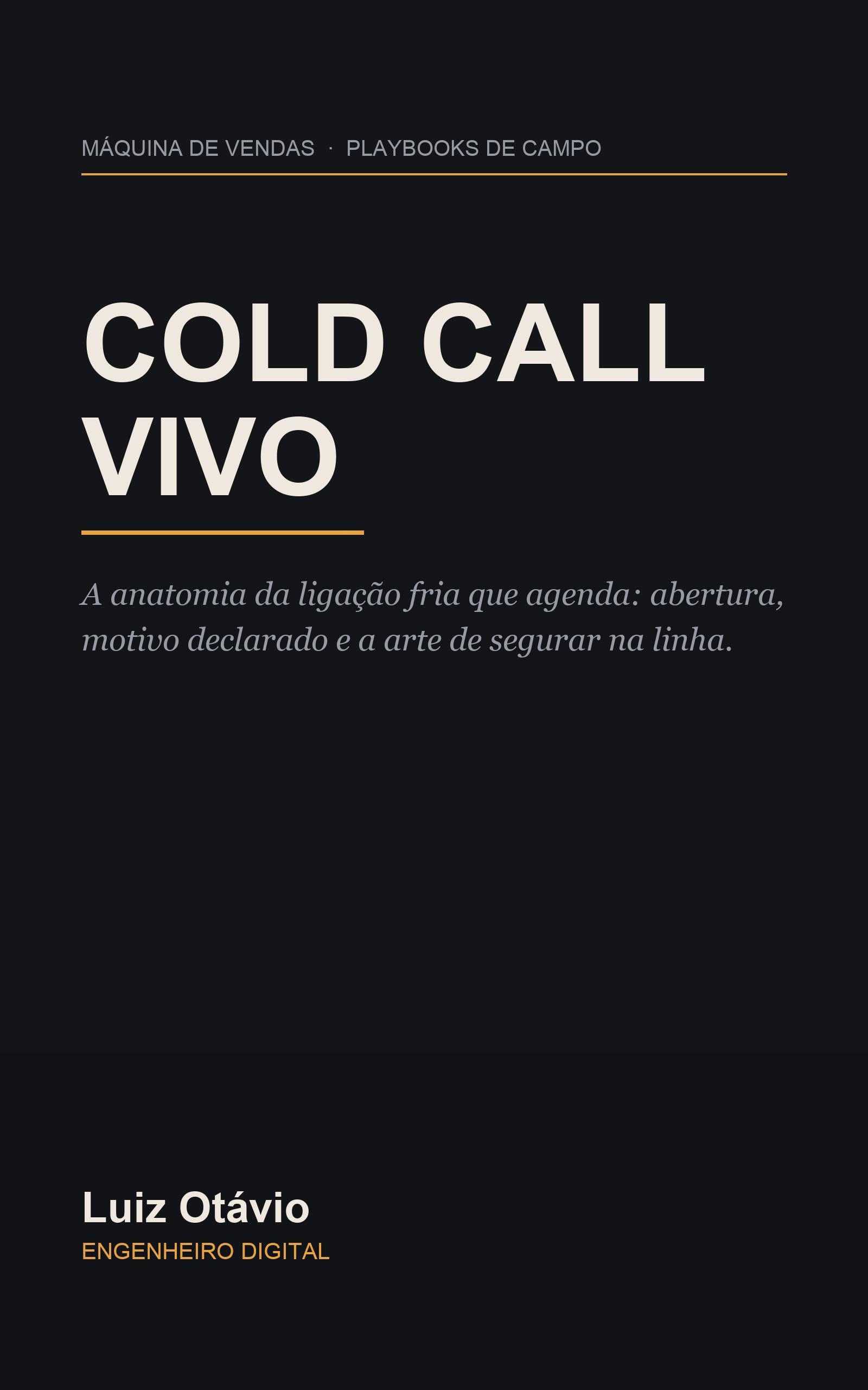 Capa do livro Cold Call Vivo