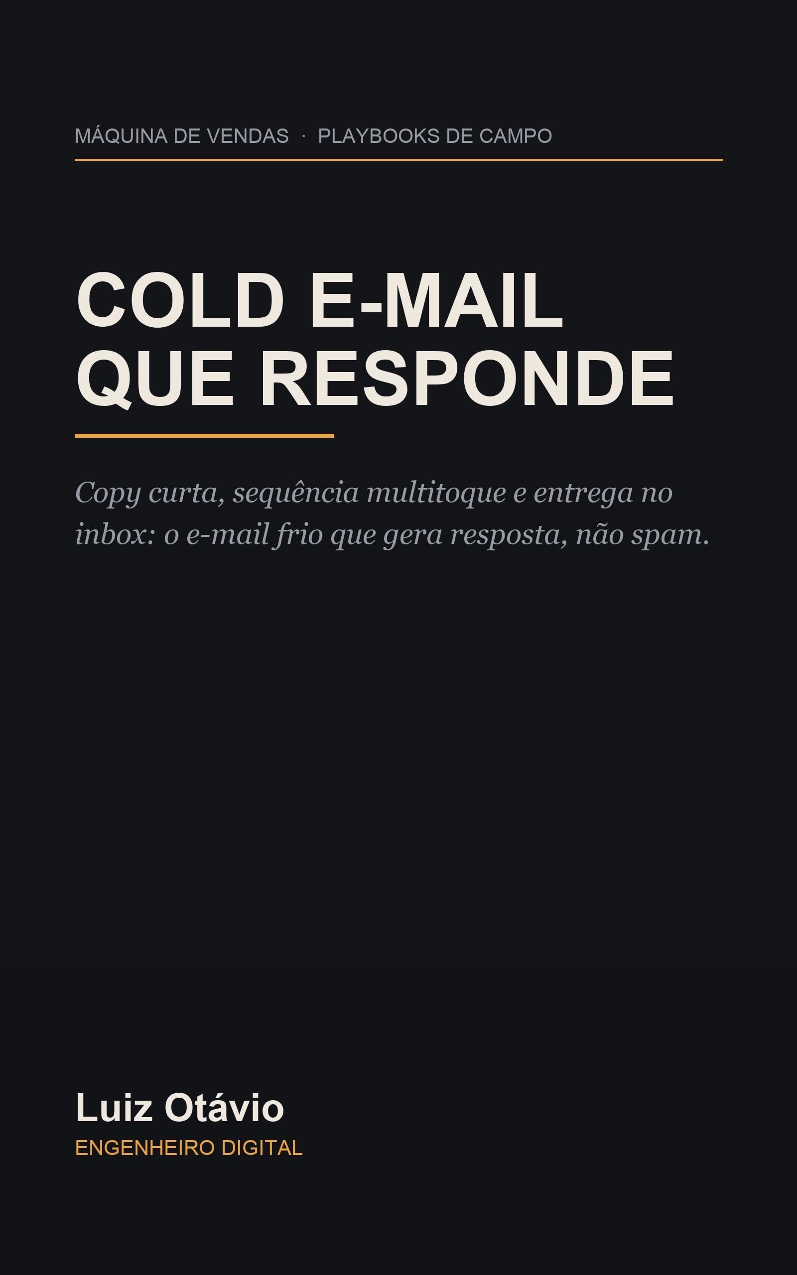 Capa do livro Cold E mail que Responde