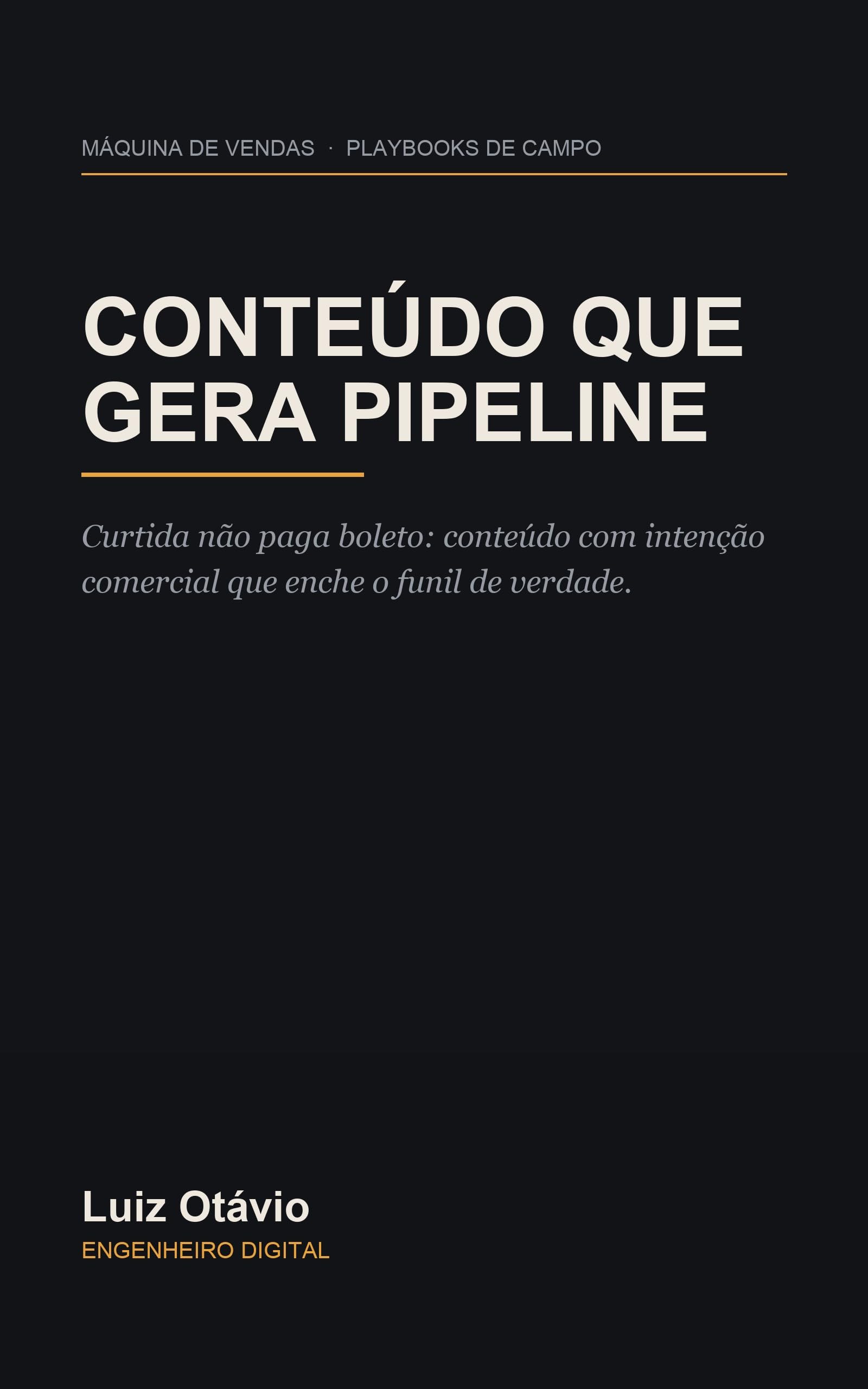 Capa do livro Conteudo que Gera Pipeline
