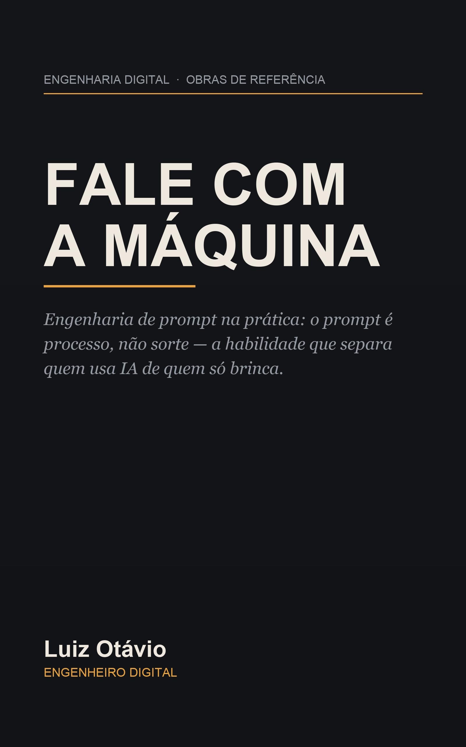 Capa do livro Fale com a Maquina