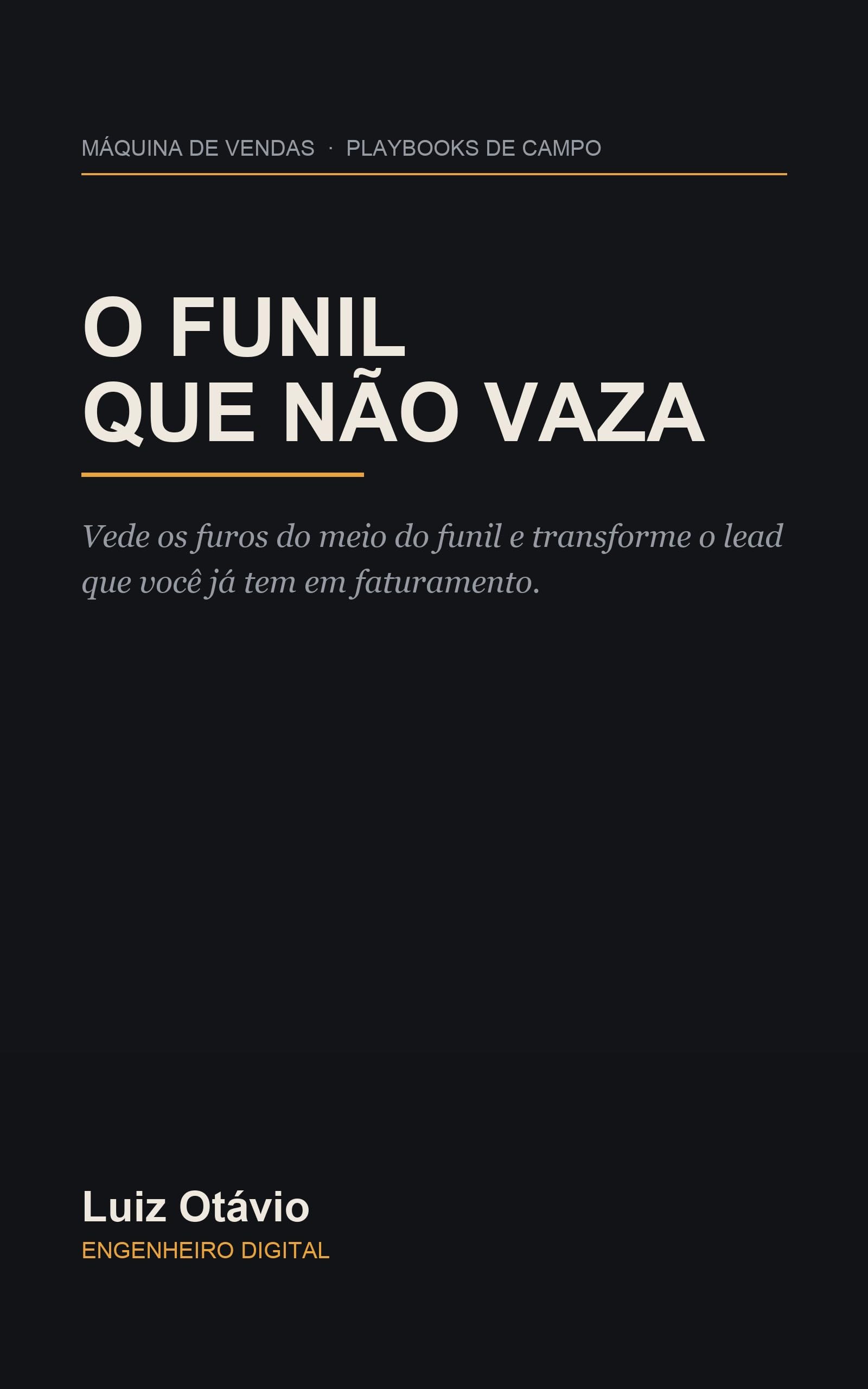 Capa do livro O Funil que Nao Vaza
