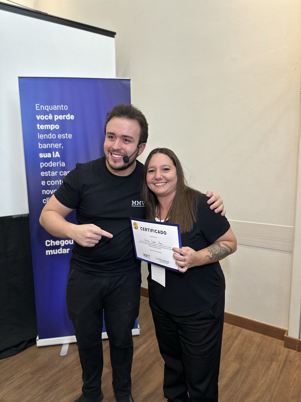 Participante do MMV com certificado